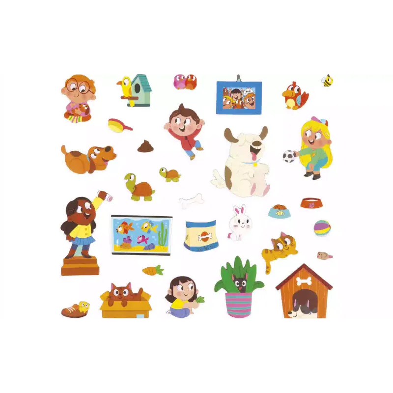 Μαγνητικό σετ Janod Pets (J05457)