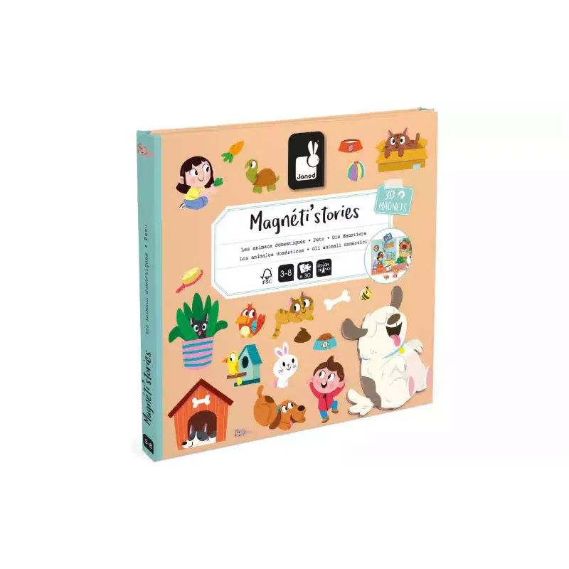 Μαγνητικό σετ Janod Pets (J05457)