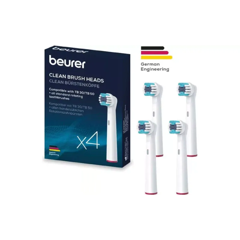 Насадка для зубной щетки Beurer Clean, 4 шт (TB_15/30/50_C_4)