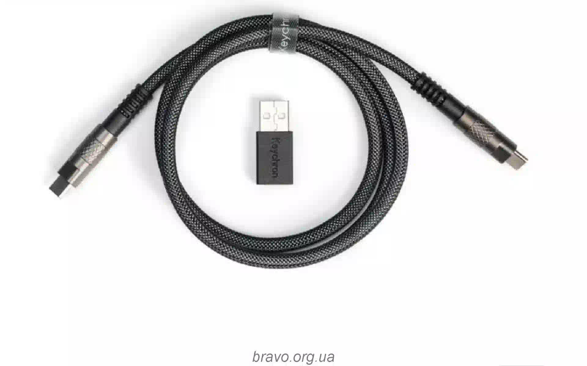 Кабел за зареждане и синхронизация Keychron, Black (CAB21_KEYCHRON) Кабел за зареждане и синхронизация Keychron, Black (CAB21_KEYCHRON)