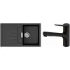 Kitchen sink + mixer Hansgrohe S520-F345 (43356670), Black Graphite