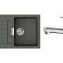 حوض المطبخ + الخلاط Hansgrohe S520-F345, Grey Stone (43356800)