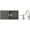 حوض المطبخ + الخلاط Hansgrohe S520-F480, Grey Stone (43358400)