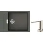 حوض المطبخ + الخلاط Hansgrohe S520-F480, Grey Stone (43358400)