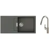 Νιπτήρας κουζίνας + μίξερ Hansgrohe S520-F480, Grey Stone (43358800)