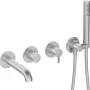 مجموعة دش Deante Silia, Matte Steel (BQS_F18P)