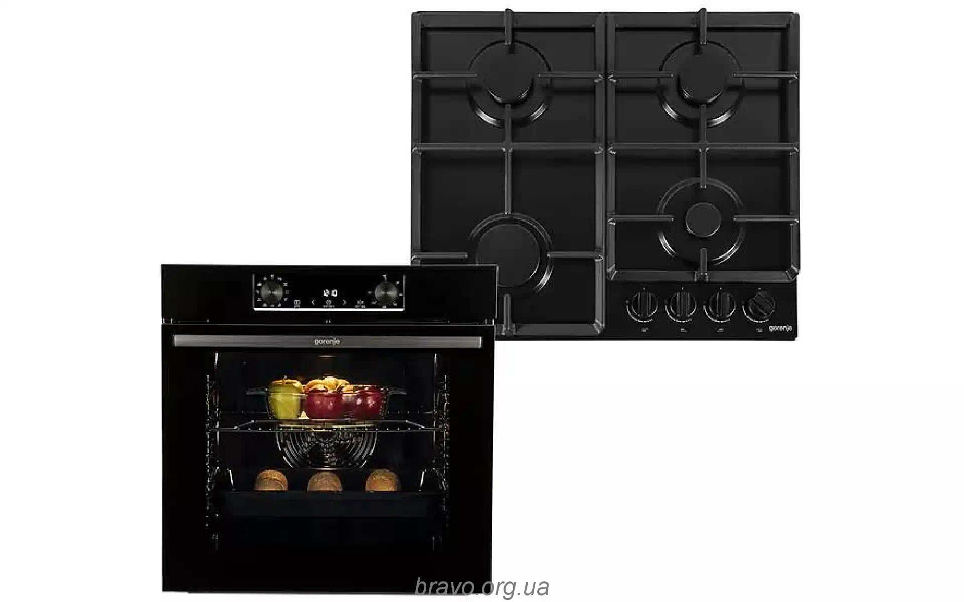 موقد + فرن Gorenje, Black (SET_BO6735E02BK_G641EB) موقد + فرن Gorenje, Black (SET_BO6735E02BK_G641EB)