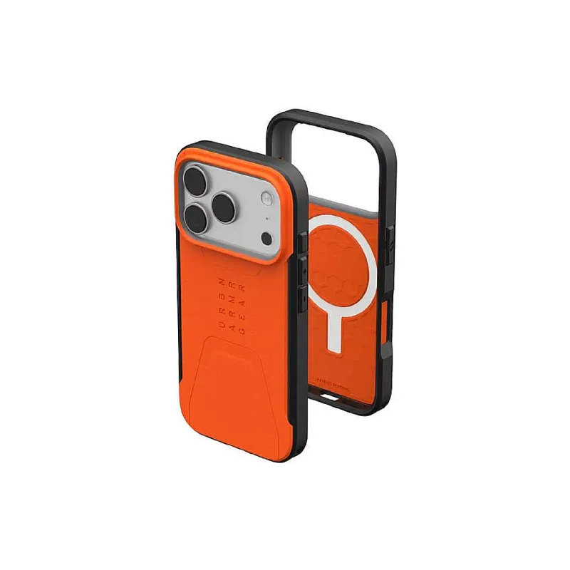 Funda para Apple iPhone 17 Pro Max UAG Civilian MagSafe, Orange (114546119797)