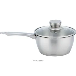 Ківш із кришкою Ardesto Gemini Lucca (AR4316LS), 1600 мл, нержавіюча сталь Ківш із кришкою Ardesto Gemini Lucca (AR4316LS), 1600 мл, нержавіюча сталь