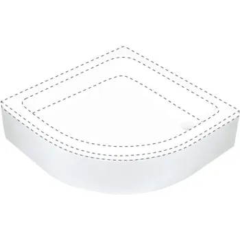 Shower tray cover Deante Plus II (KTU_031O), White
