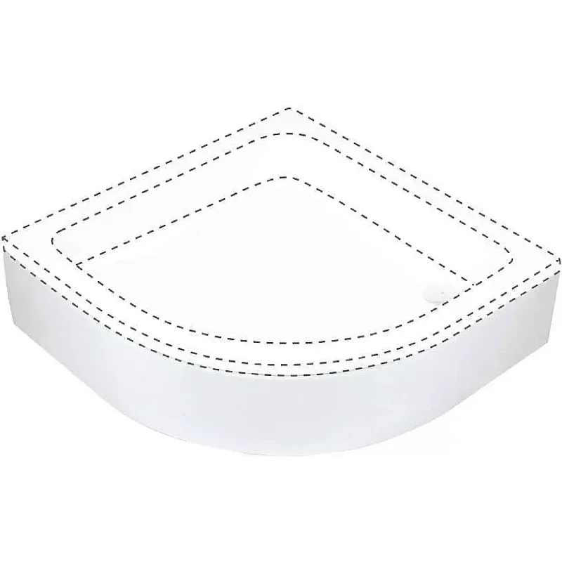 غطاء صينية الدش Deante Plus II, White (KTU_031O)