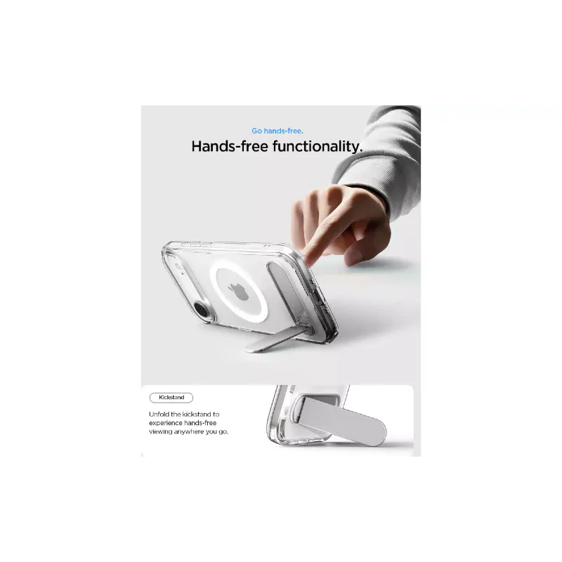 Apple iPhone 17 Air Hülle Spigen Ultra Hybrid S MagFit, Clear White (ACS09926)