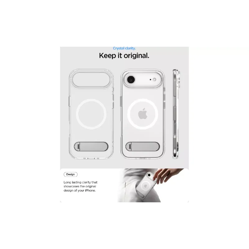 Apple iPhone 17 Air Hülle Spigen Ultra Hybrid S MagFit, Clear White (ACS09926)