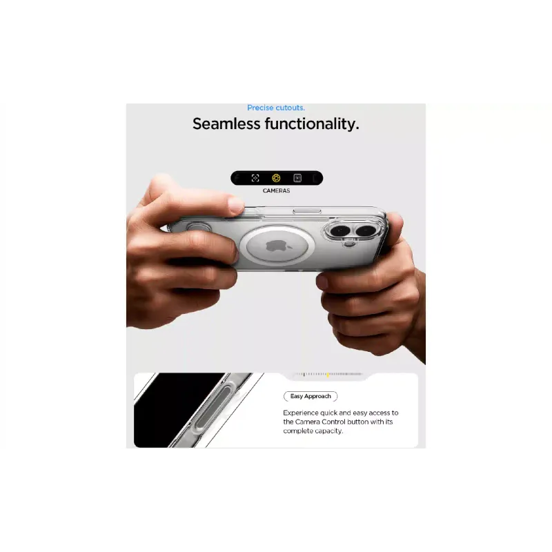 Apple iPhone 17 Case Spigen Ultra Hybrid S MagFit (ACS09981), Clear White