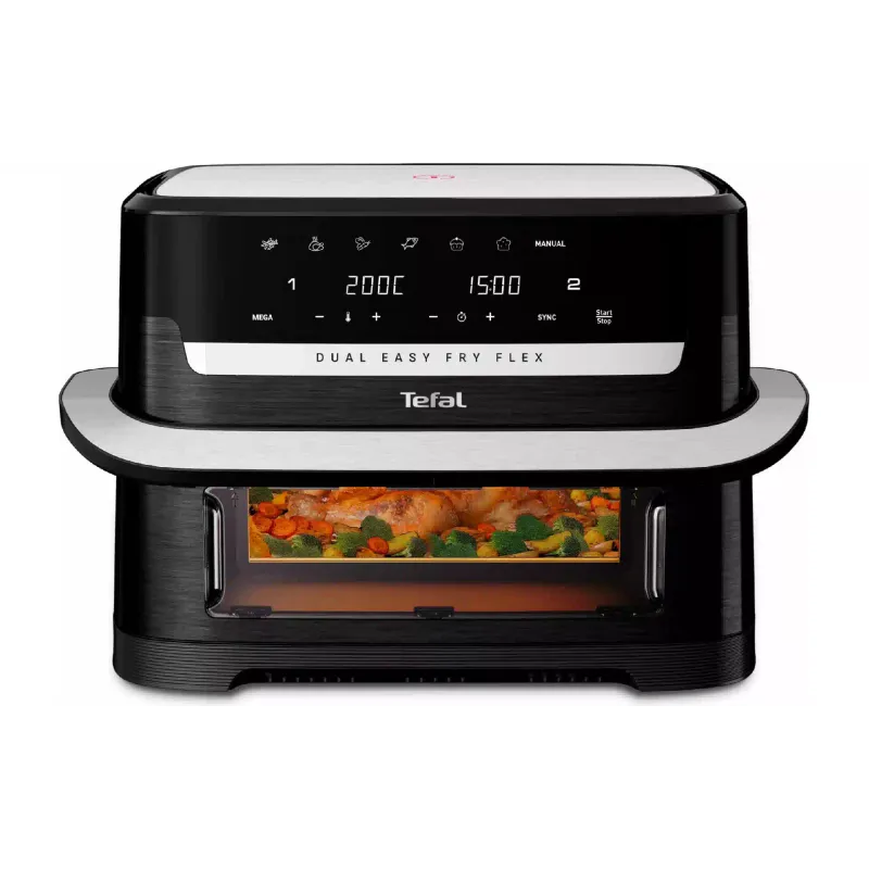 Multi-Backofen Tefal Dual Easy Fry Flex, Black (EY9228E0)
