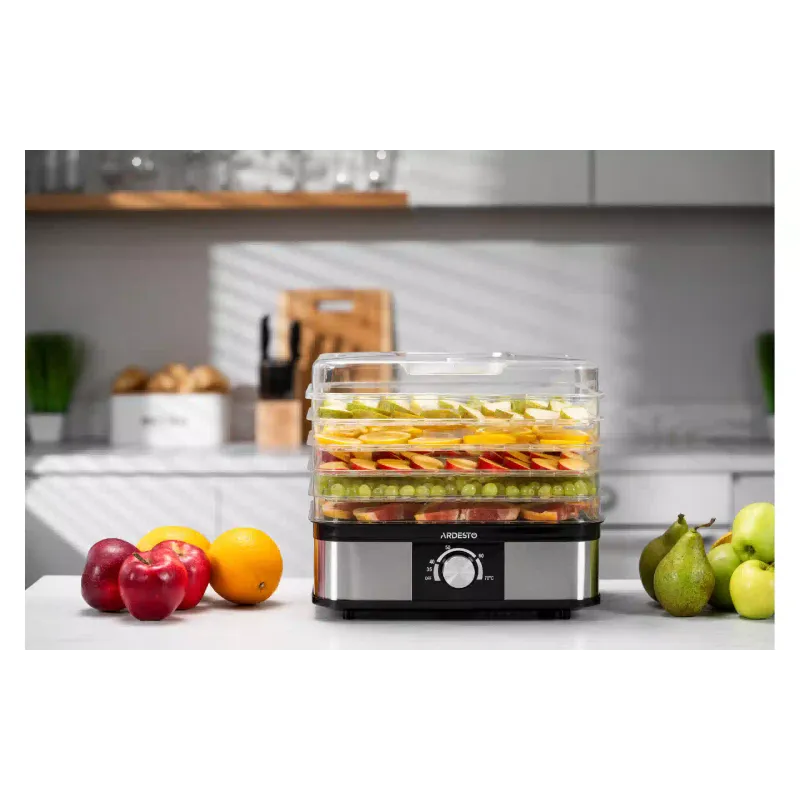 Sušilnik za zelenjavo in sadje Ardesto, Black/Stainless steel (FDB-52832B)
