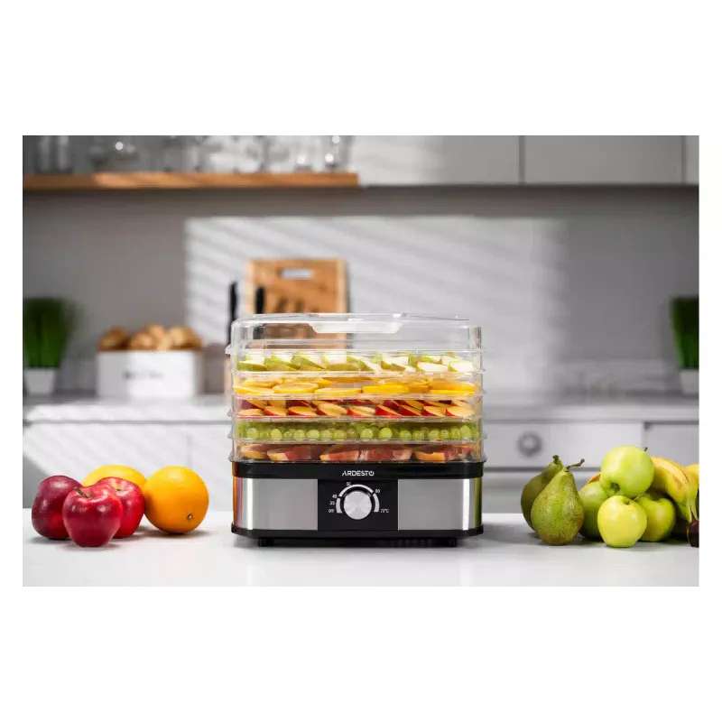 Sušilnik za zelenjavo in sadje Ardesto, Black/Stainless steel (FDB-52832B)