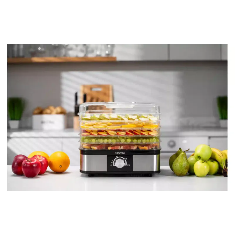 Sušilnik za zelenjavo in sadje Ardesto, Black/Stainless steel (FDB-52832B)