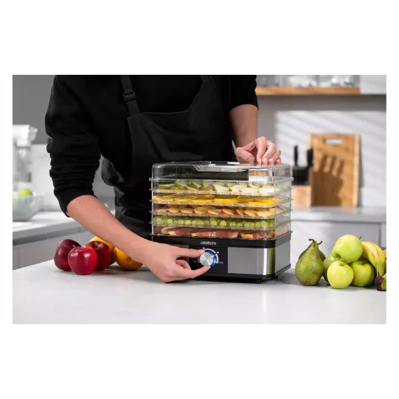 Sušilnik za zelenjavo in sadje Ardesto, Black/Stainless steel (FDB-52832B)