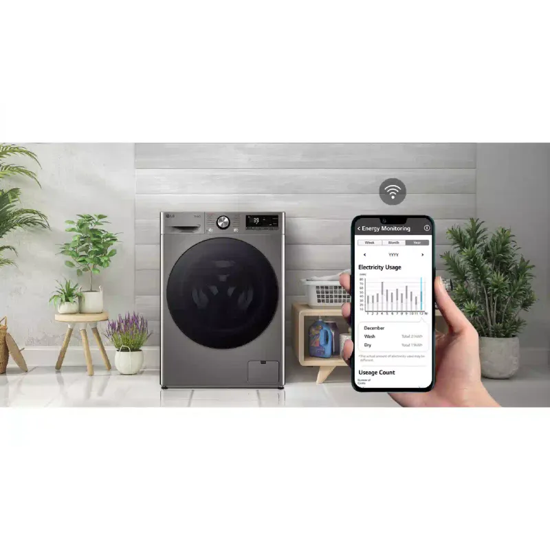 Washing machine LG (F4Y7ES5P), Silver