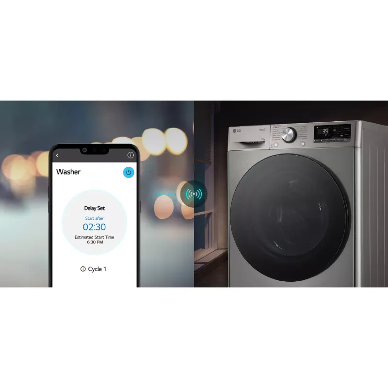 Washing machine LG (F4Y7ES5P), Silver