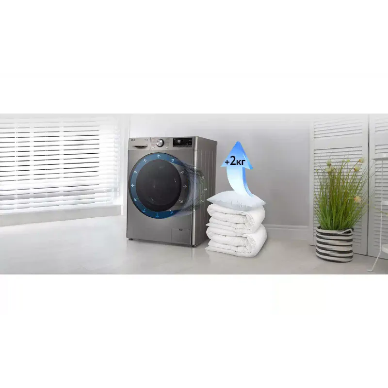 Washing machine LG (F4Y7ES5P), Silver