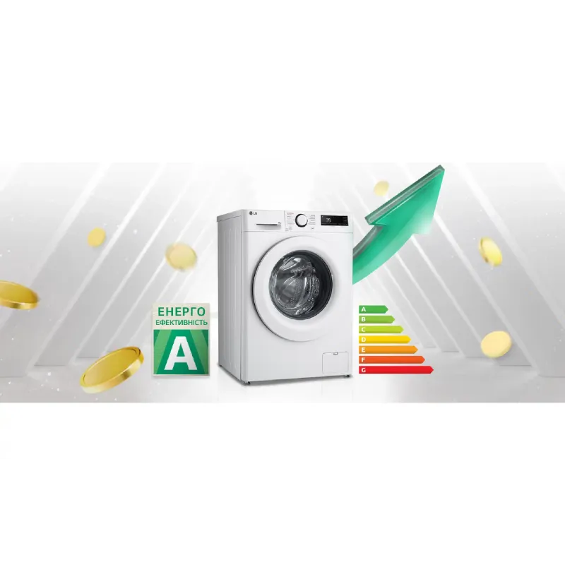 Mosógép LG, White (F2Y5PS3W)
