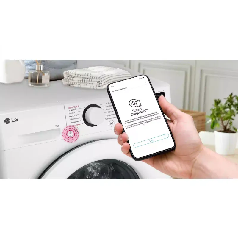 Mosógép LG, White (F2Y5PS3W)