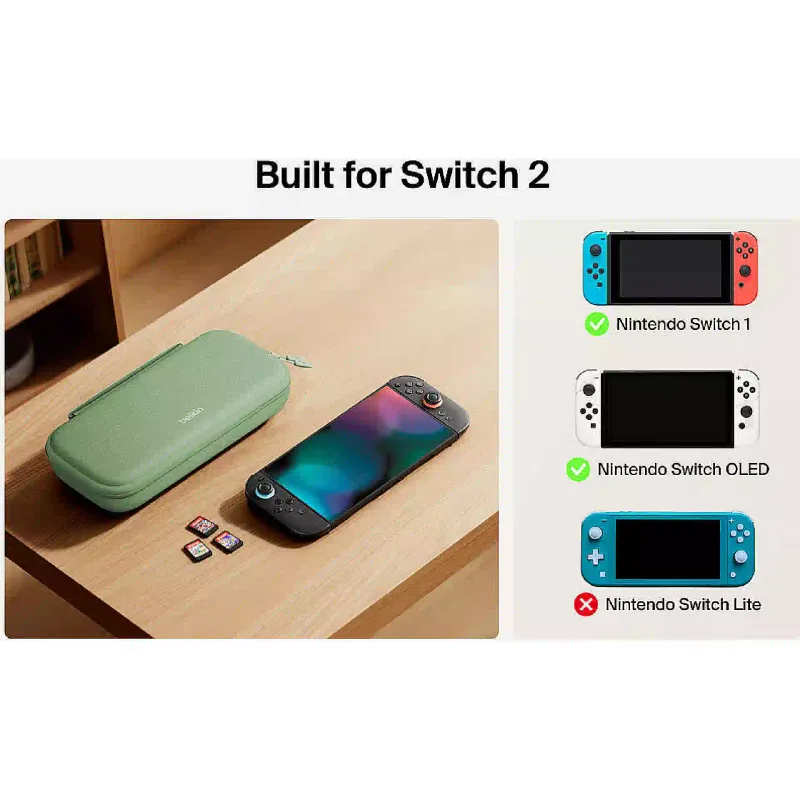 Чохол із акумулятором Belkin 10000 mAh (ENA001HQSE-V2), для Nintendo Switch 2, Sage