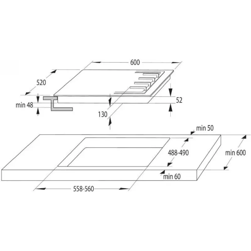 Варильна поверхня + духова шафа Gorenje (SET_BO6735E02BK_G641EB), Black