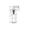 حوض المطبخ + الخلاط Hansgrohe S520-F480, Black Graphite (43358600)