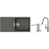 حوض المطبخ + الخلاط Hansgrohe S520-F480, Grey Stone (43358400)