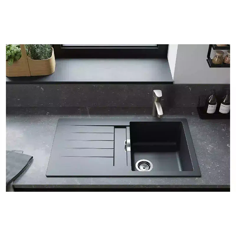 حوض المطبخ + الخلاط Hansgrohe S520-F480, Grey Stone (43358400)