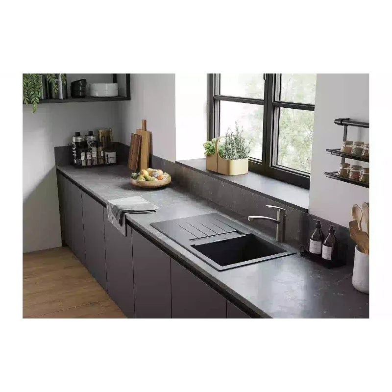 حوض المطبخ + الخلاط Hansgrohe S520-F480, Grey Stone (43358400)