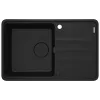 Pia da cozinha Deante Momi, Matte Black (ZKM_N113)