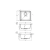 حوض المطبخ Deante Momi, Grey (ZKM_S10A)