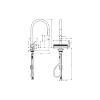 Кухненски кран Hansgrohe Aquno Select, Matte Black (73837670)