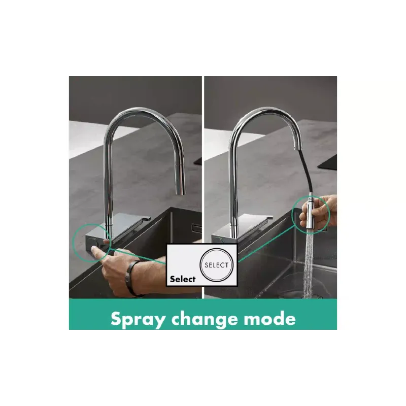 Torneira de cozinha Hansgrohe Aquno Select, Chrome (73837000)