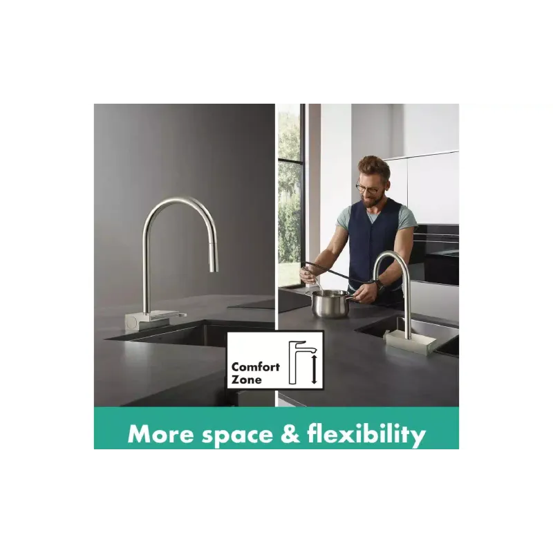 Torneira de cozinha Hansgrohe Aquno Select, Chrome (73837000)