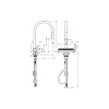 Torneira de cozinha Hansgrohe Aquno Select, Chrome (73837000)