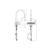 Küchenarmatur Hansgrohe Aquno Select, Steel (73837800)