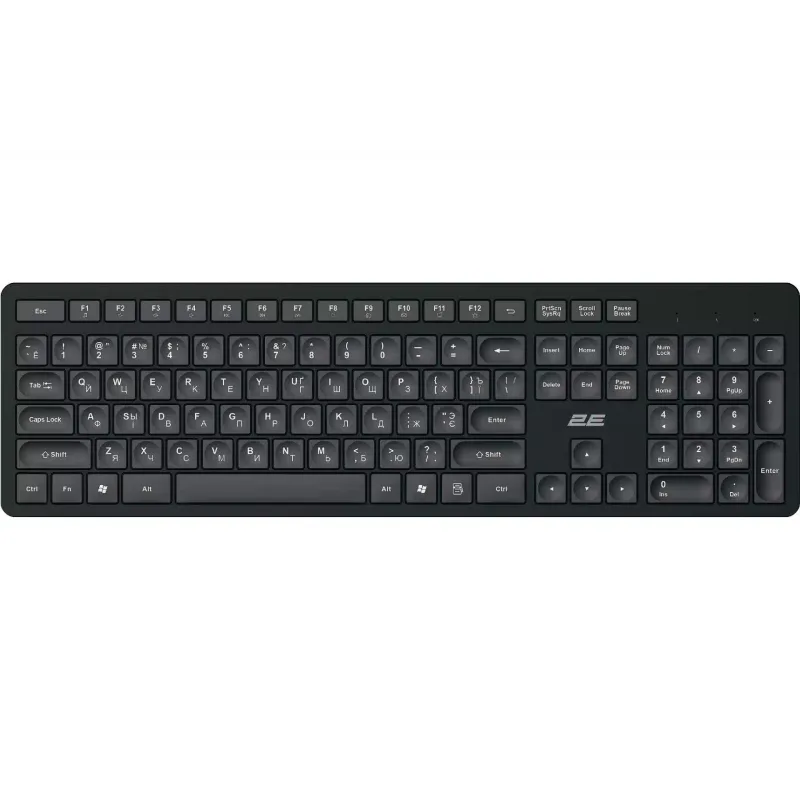 Membrane keyboard 2E (2E-KS260WB_CI), Black