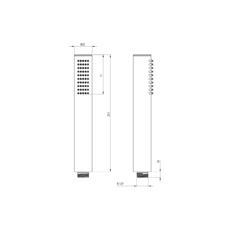 Душова система Deante Silia (NQS_N4XM), Black