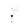خلاط الحوض Deante Silia, Matte Steel (BQS_F20M)