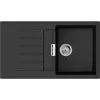 Kitchen sink + mixer Hansgrohe S520-F345 (43356670), Black Graphite