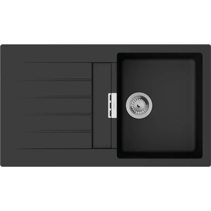 Kitchen sink + mixer Hansgrohe S520-F345 (43356670), Black Graphite