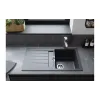 Kitchen sink + mixer Hansgrohe S520-F345 (43356670), Black Graphite