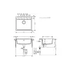 Küchenspüle + Mischbatterie Hansgrohe S520-F510, Black Graphite (43359800)