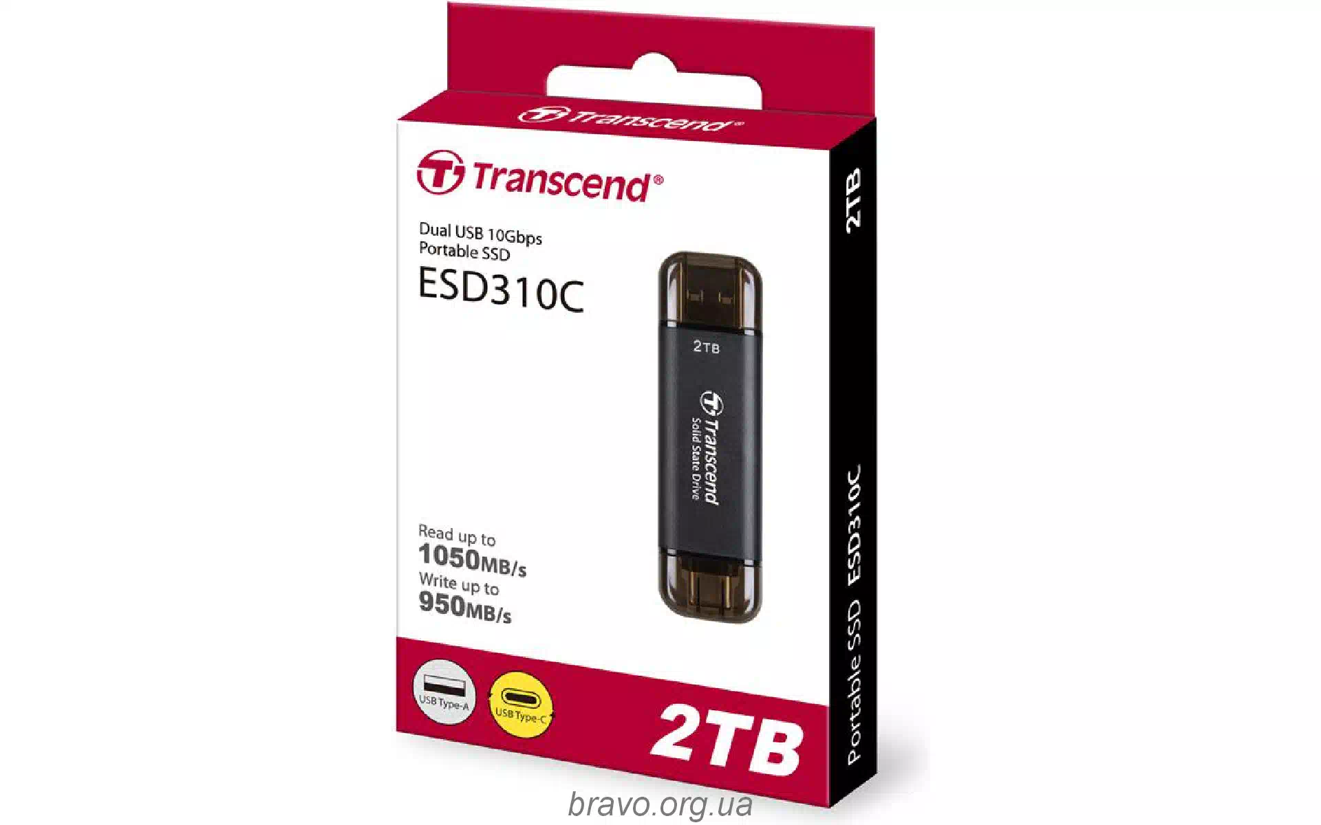 Μονάδα USB Transcend, Black (TS2TESD310C) Μονάδα USB Transcend, Black (TS2TESD310C)