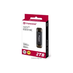 USB-meghajtó Transcend, Black (TS2TESD310C)